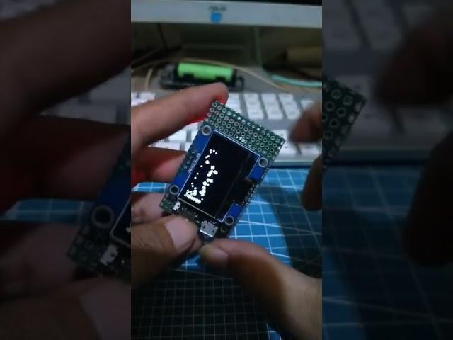 Esp32 Oled SH1106 snowfake.