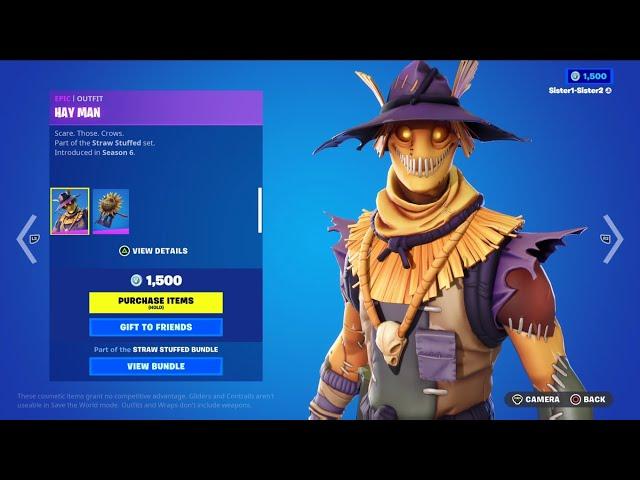 Fortnite:  Hay Man Skin