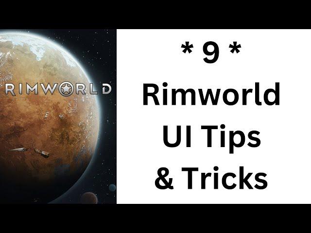 9 Rimworld Tips and Tricks You May Not Know!
