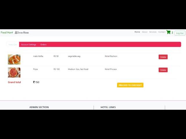 ONLINE FOOD ORDERING SYSTEM IN PHP and MySQL | Source Code & Projects | Review