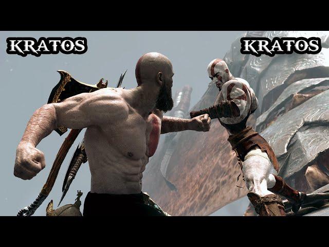 God of War Old Kratos vs Young Kratos Mod Dragon Battle Kratos Defeats His Past Self