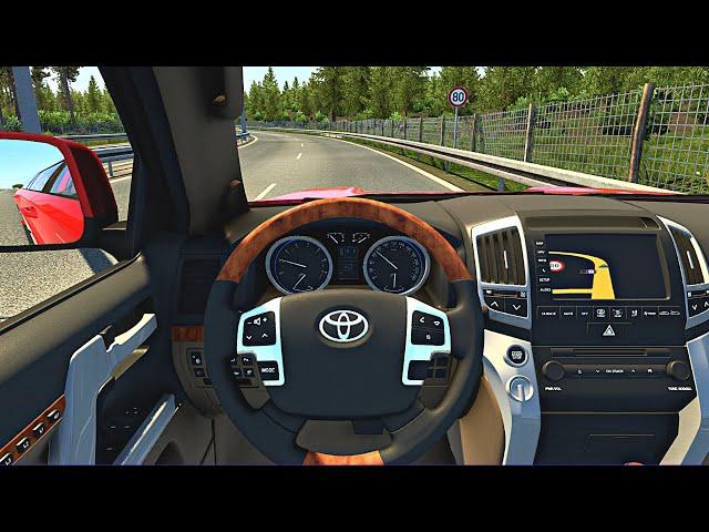 Euro Truck Simulator 2 | Toyota Land Cruiser 200[ Realistic gameplay] Steering Wheel + Shifter Par12