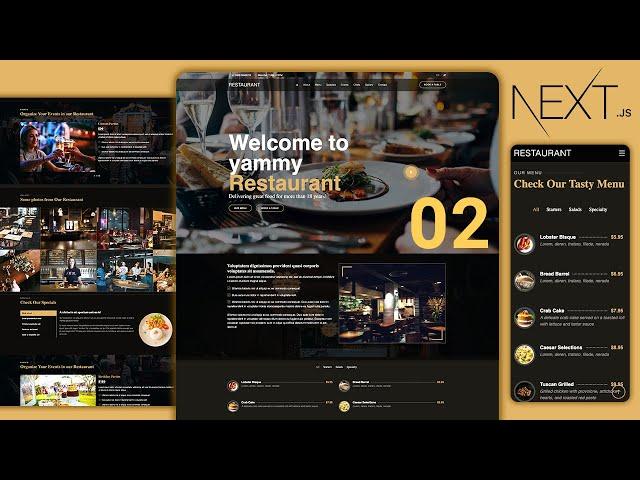  Nextjs Website: Building a Responsive Restaurant Website using TypeScript (2)