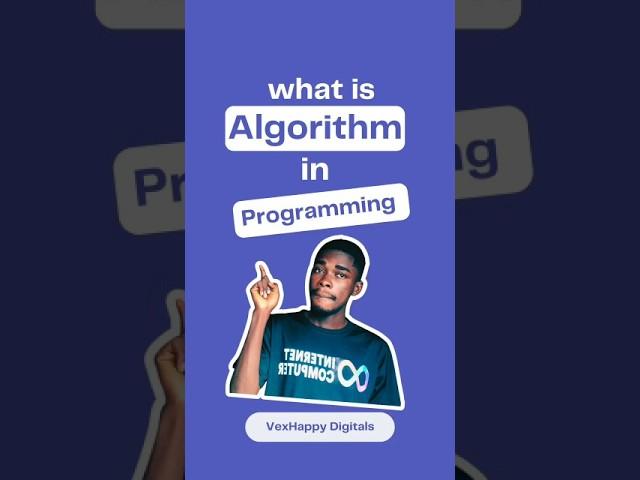 What’s an Algorithm in Programming? Explained Fast! #AlgorithmBasics #CodeExplained #TechShorts