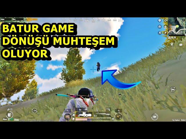 BATUR GAME'NİN DÖNÜŞÜ MUHTEŞEM OLUYOR ! SOLO SQUAD PUBG MOBİLE