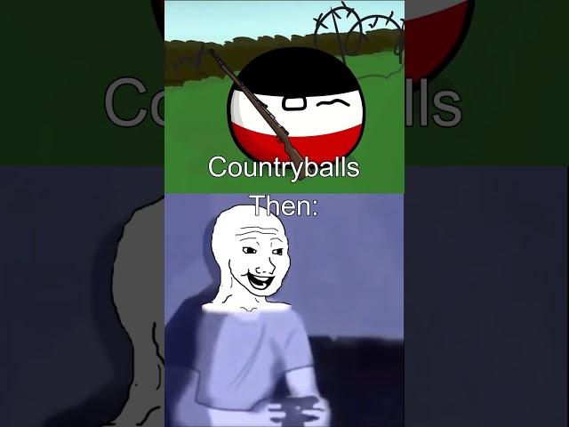 Countryballs Then Vs Now (nostalgia) #shorts #countryballs #sad #nostalgia