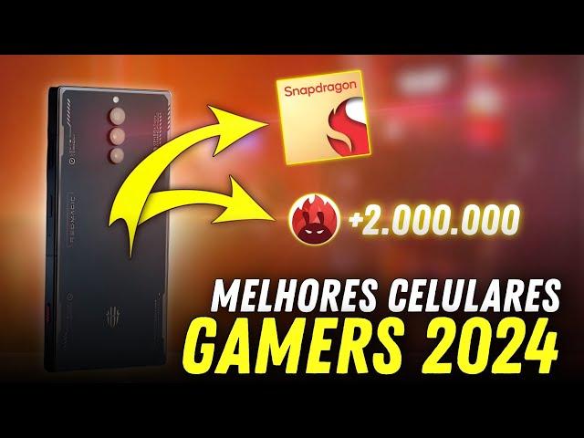 TOP 6 celulares GAMERS para JOGAR EM 2024!!! (+1 milhão no AnTuTu)