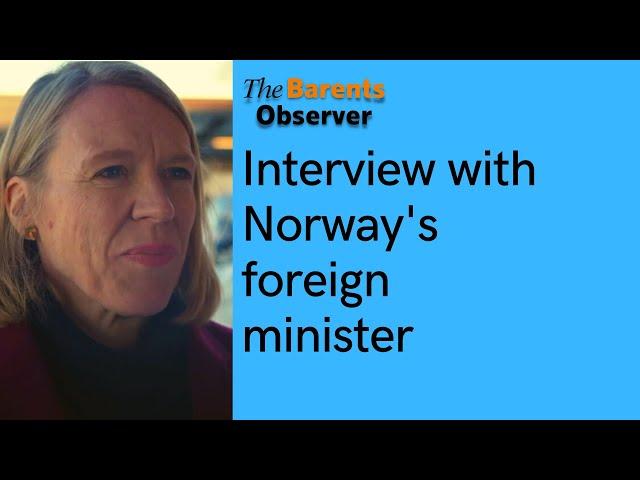 "We cooperate with individual Russians" Norway's Foreign Minister visits border with Russia.