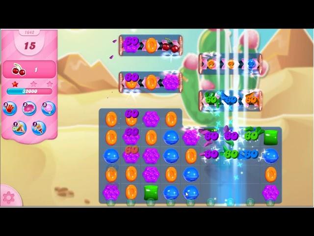 Candy Crush Saga Level 1642 - No Boosters