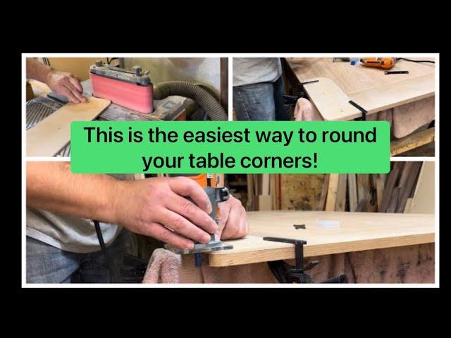 This is the easiest method for rounding corners on tables