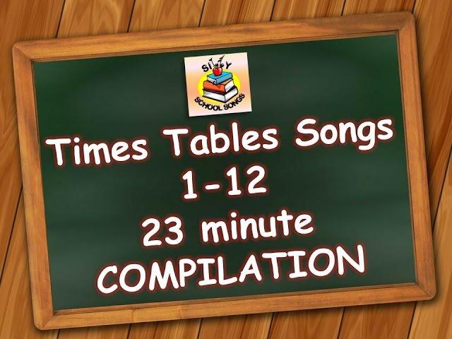 Times Tables Songs 1-12 for Kids | 23 Minute Compilation from Silly School Songs!