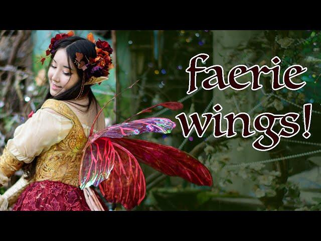 DIY-ing My Own Faerie Wings + Flower Crown | Using a Tutorial by Fancy Fairy Angela