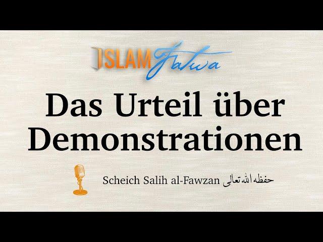 Das Urteil über Demonstrationen