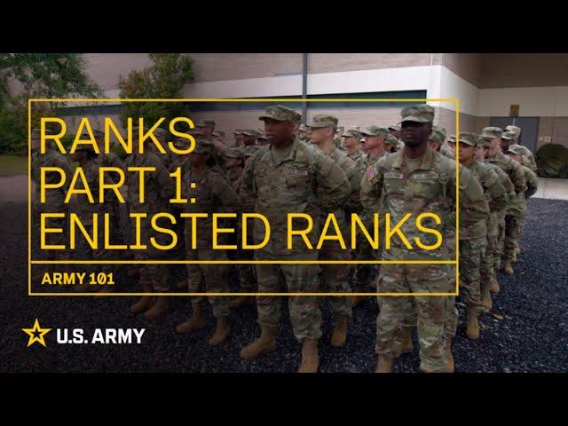 Army 101: Ranks - Enlisted Ranks | U.S. Army