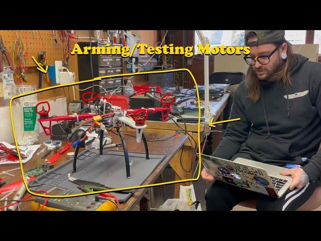 2/18/22 Arming/Testing Motors On Drone