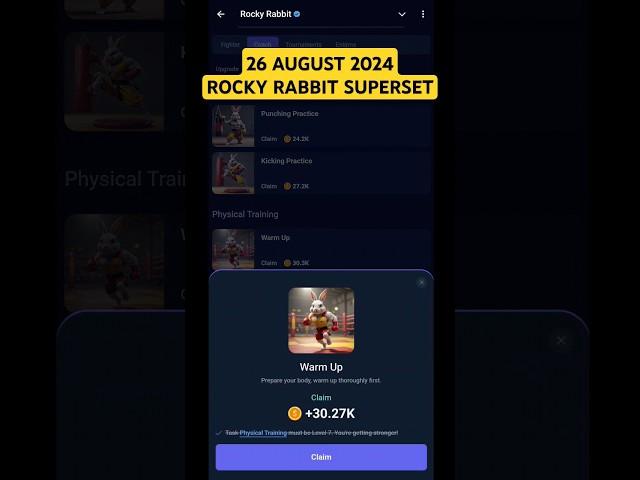 Rocky Rabbit Superset Combo Today 26 August #rockyrabbit #dailycombo #26august #rockyrabbitcombo