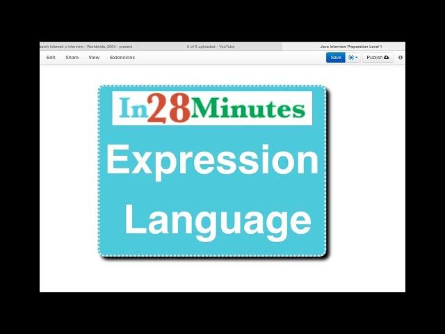 Expression Language (EL) Tutorial - JSP Servlets tutorial 4