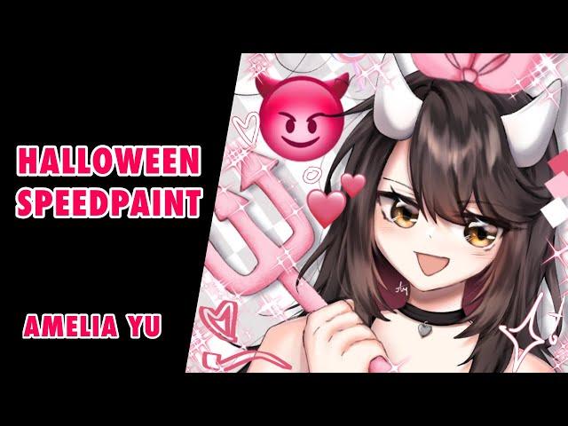 Halloween Speedpaint | Amelia Yu