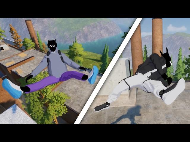 Satisfying Parkour Stunts/Ragdoll & Fails!  - Rooftops & Alleys: The Parkour Game #2