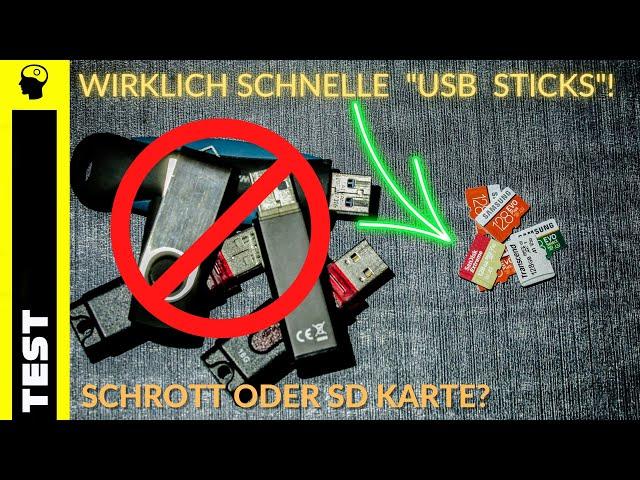 Der kleine USB Stick und SD-Karten Test