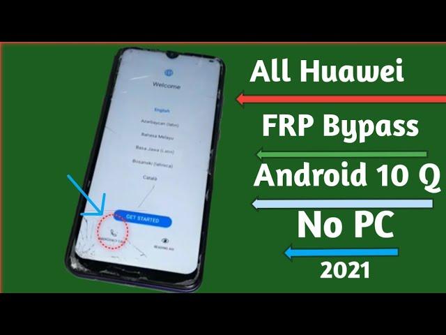 All Huawei 2021 February Frp Unlock/Bypass Google Account Lock | New Matod Android 10||100% 2021