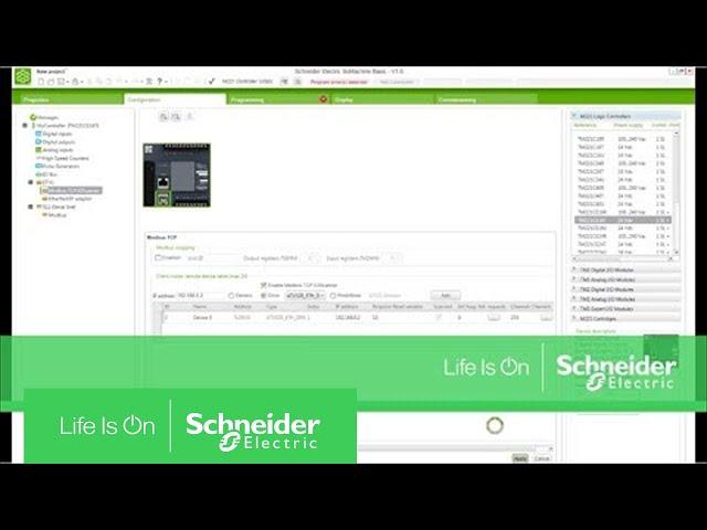 M221 - Modbus TCP IO Scanner com ATV320 | Schneider Electric