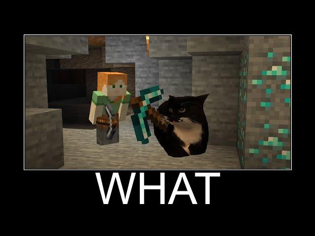 Maxwell the Cat in Minecraft wait what meme part 137