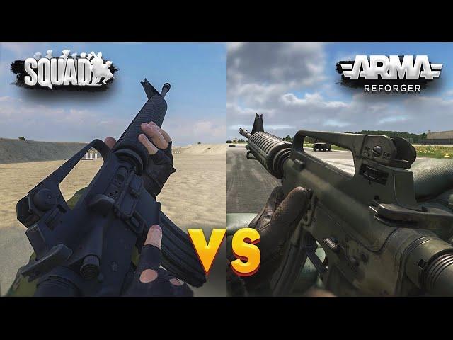 Порівняння SQUAD vs ARMA Reforger  зброя та гранати