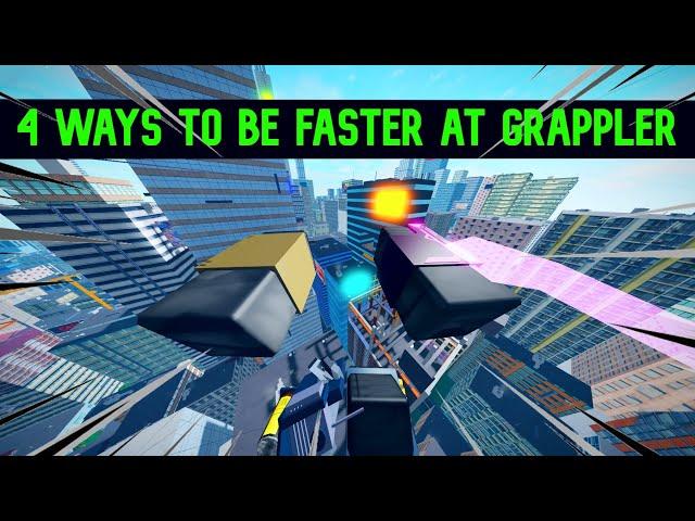 4 WAYS TO BE FASTER AT GRAPPLER! [Roblox Parkour]