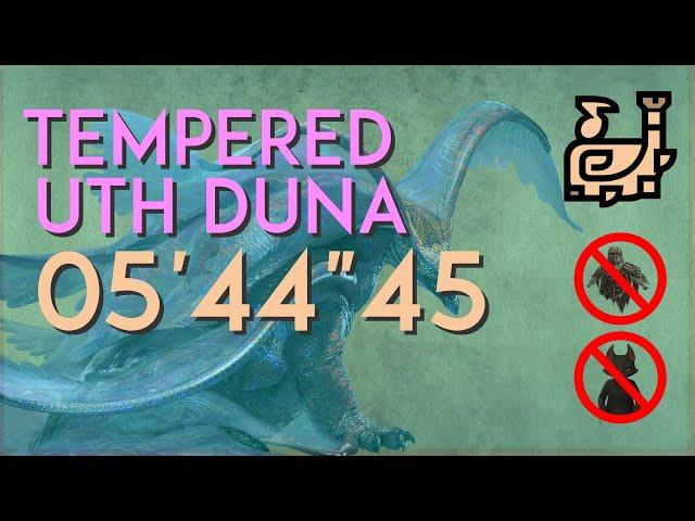 Monster Hunter Wilds - Tempered Uth Duna Hunting Horn Solo - 05'44"45