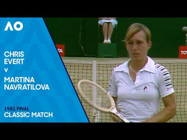 Chris Evert v Martina Navratilova Classic Match | Australian Open 1981 Final