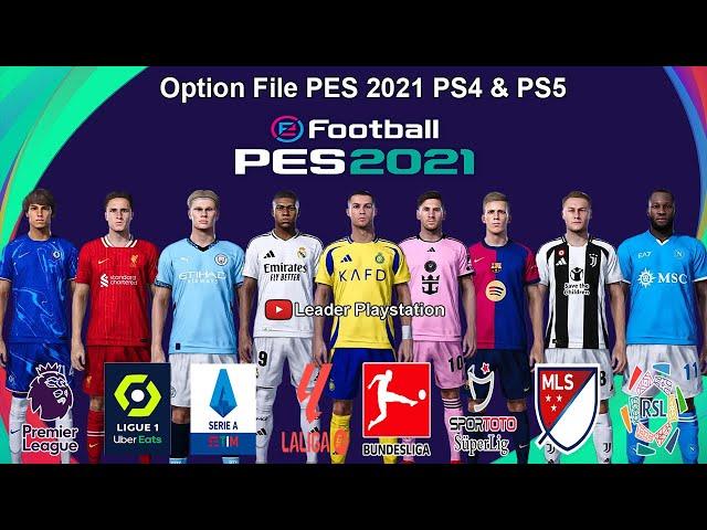 Option File PES 2021 Update 2024 V8 PS4 & PS5