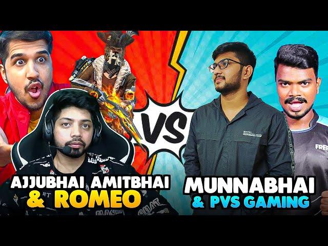 Ajjubhai, Amitbhai & Romeo Vs Munnabhai & Pvs Gaming South Ke Superstar- Garena Free Fire