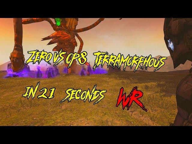 Zero vs OP8 Terramorphous in 21 seconds