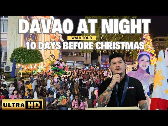 Massive Crowd Davao City At Night Walk Tour