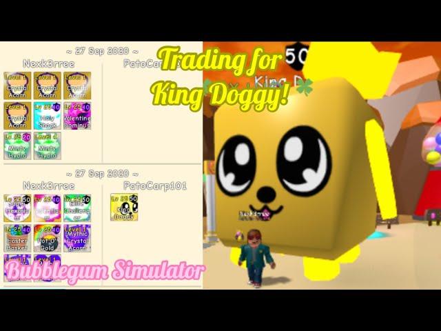 Trading for King Doggy! | Roblox: Bubblegum Simulator