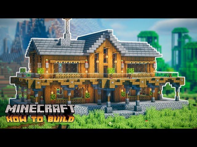 Minecraft: How to Build a Spruce Mansion (Two-Player Survival House)