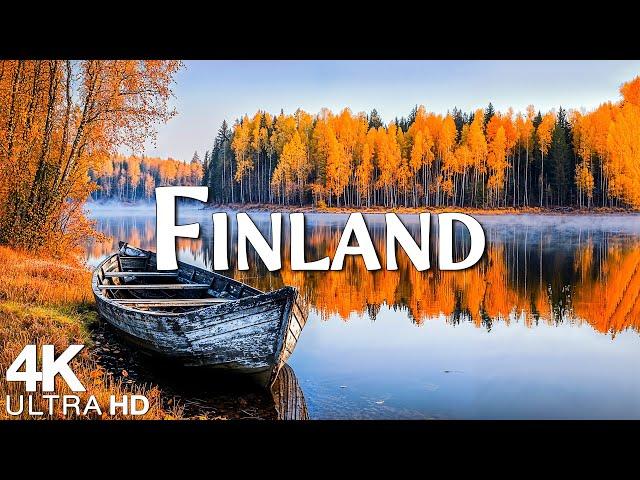 Finland 4K UHD Autumn Aerial Film • Stunning Footage, Scenic Relaxation Film with Calming Music