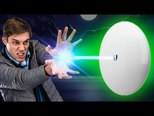 WIFI Laser Beams!??! Unifi Nanobeam Wifi Bridge