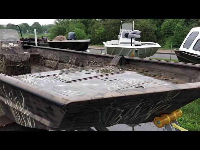 Quick Walk Around of the SeaArk 2472FXJT Jet Tunnel Center Console Fishing Boat