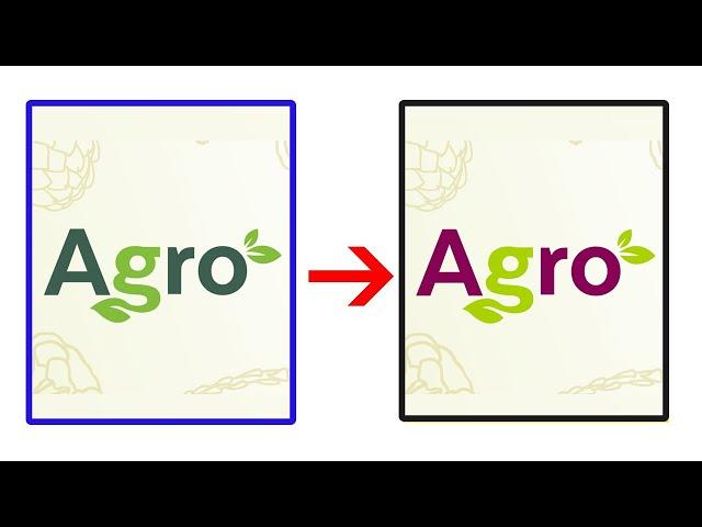 1 min Tutorial - Change logo Color in Photoshop - Tutorial for beginners