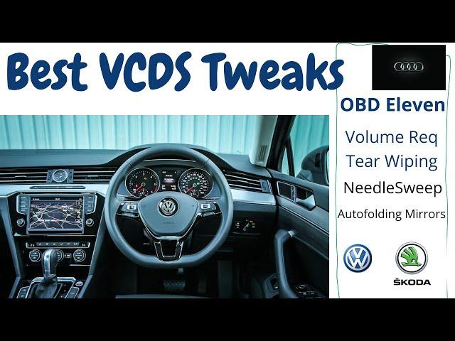 VCDS Tweaks Unlocking VW, Skoda and Audi Hidden features | OBD Eleven Tweaks | Needle Sweep