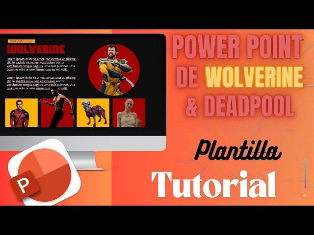 Diapositiva de WOLVERINE & DEADPOOL FÁCIL en PowerPoint ️ EASY slide [Plantilla GRATIS - FREE]