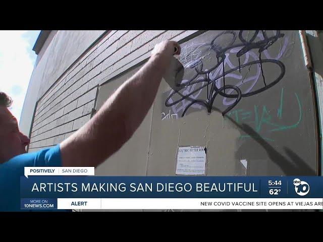 Local artist makes San Diego's eyesores beautiful