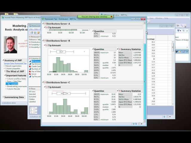 Webinar: Mastering JMP- Basics of Analysis and Plotting (10/2014)