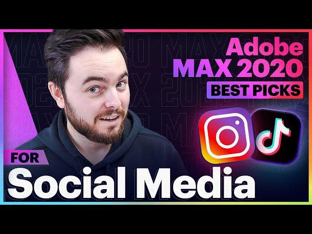 ADOBE MAX: Learn How to Make VIDEOS for SOCIAL MEDIA | BEST PICKS