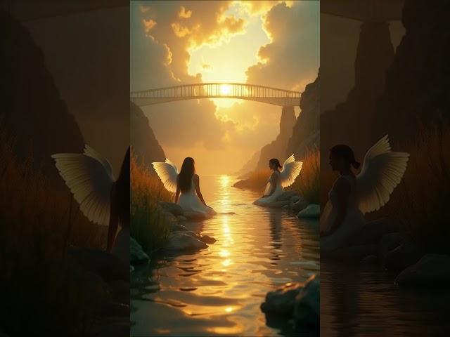 Peaceful Rest in Heaven’s Light | Divine Serenity by the River