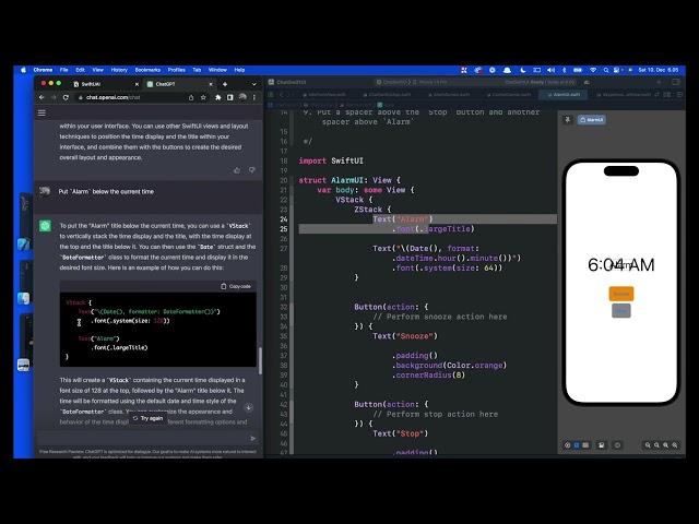 Use Natural Language Commands to Guide ChatGPT in Building Interfaces in SwiftUI