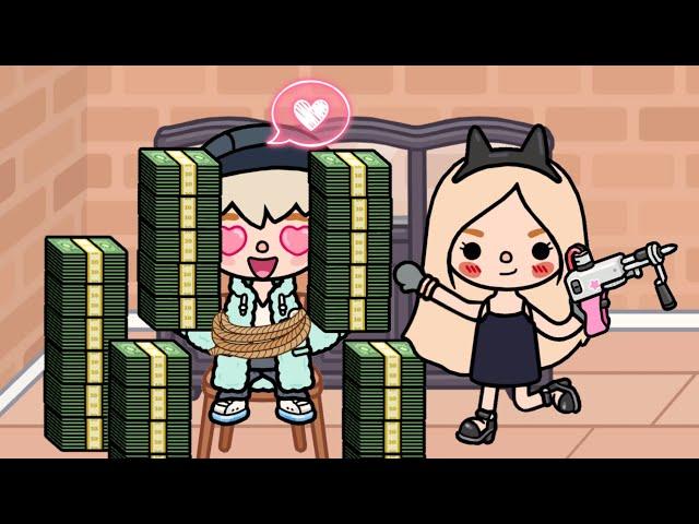 Rich boy fell in love with the kidnapper girl  | Toca life story | Toca Boca