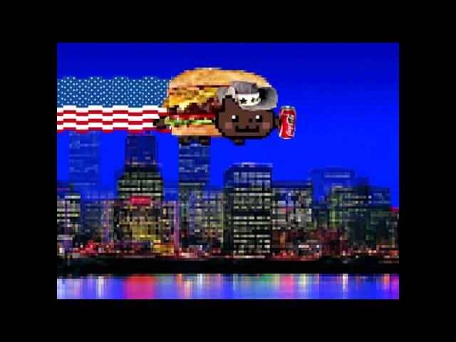 Scary Pop Up Nyan Cat Around The World Tour - USA